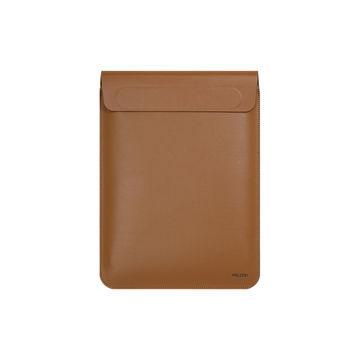 Buy cheap Water Resistant Laptop Sleeve Covers PU Leather Material Brown Color from wholesalers