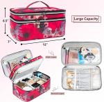 High quality lager capacity double lager design cosmetic bags