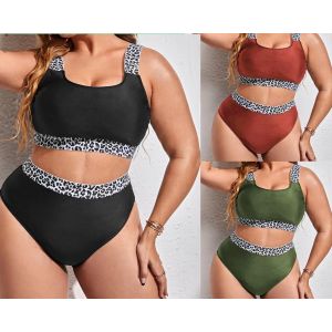 Buy cheap Black Sexy Large Size Ladies Swimwear Gauze Swimsuits 2 Piece Plus Size from wholesalers