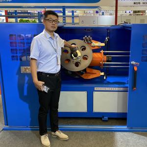 China High Speed Cable Taping Machine Eccentric And Tangential Type Non Metallic Wrapping Tapes On Wire on sale