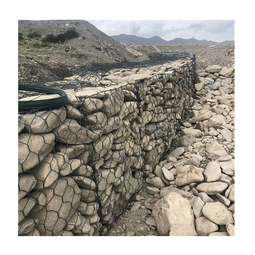 80x100mm Aperture PVC Coated Gabion Box Wire Fencing for TT/Western Union Payment Term