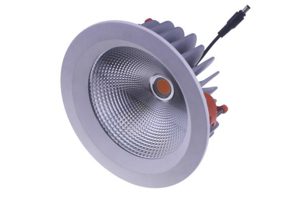 40WATT Waterproof IP65 COB LED Down lights 100Lumen/W , CRI>85 , 6 Inch , White