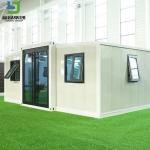 PVC Window Expandable Prefab Container House Earthquake Resistant Custom