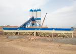 60m3/H Stationary Ready Mix Concrete Batching Plant Belt Conveyor Feeding Type