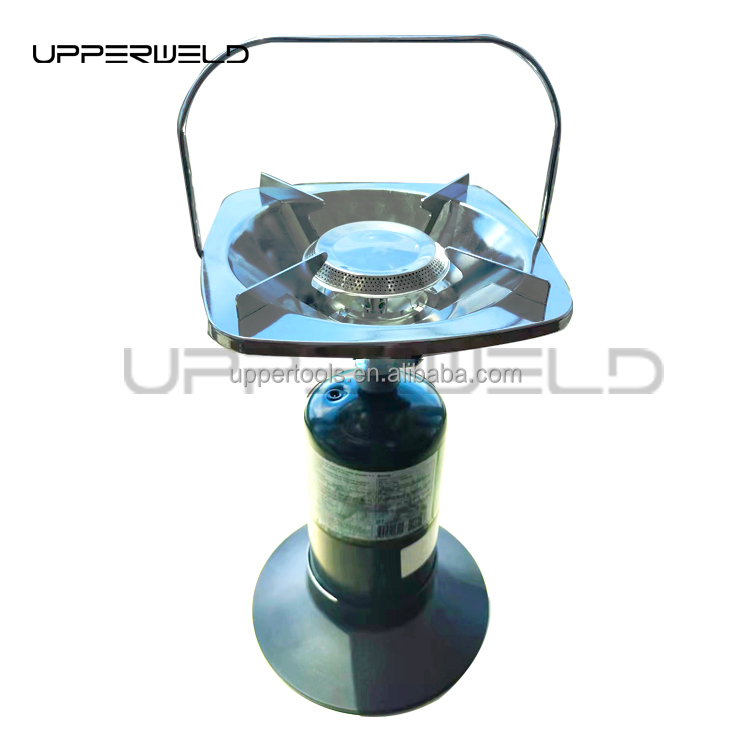 Sport Type Camping Hiking Portable Alloy Steel Propane Stove with Adjustable Burner