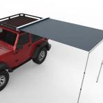 Modern Outdoor Roof Top Tent 2.5*2.5M 3D Embossed Vinyl Semi Automatic Car Side