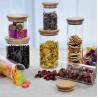 Buy cheap Bamboo Lid Glass Storage Bottle , Kitchen Storage Containers Glass Material from wholesalers