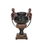 Shallow Cast Iron Flower Pots / Antique Cast Iron Planters Erosion Resistance