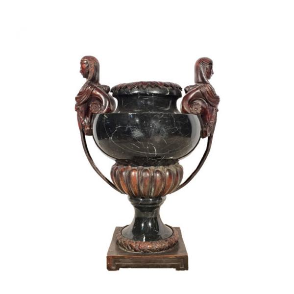 Buy cheap Shallow Cast Iron Flower Pots / Antique Cast Iron Planters Erosion Resistance from wholesalers