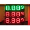 Buy cheap 20'' Red / green color LED Gas Station Sign for Fuel advertising Petrol , 8000nits Brightness from wholesalers