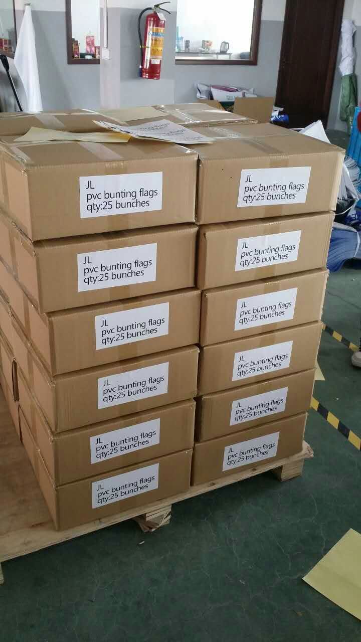plastic bunting flags outer package