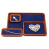 Buy cheap Solid Wood Luxury Jewelry Display Props Navy Super Fiber Lining for Jewelry Exhibition from wholesalers