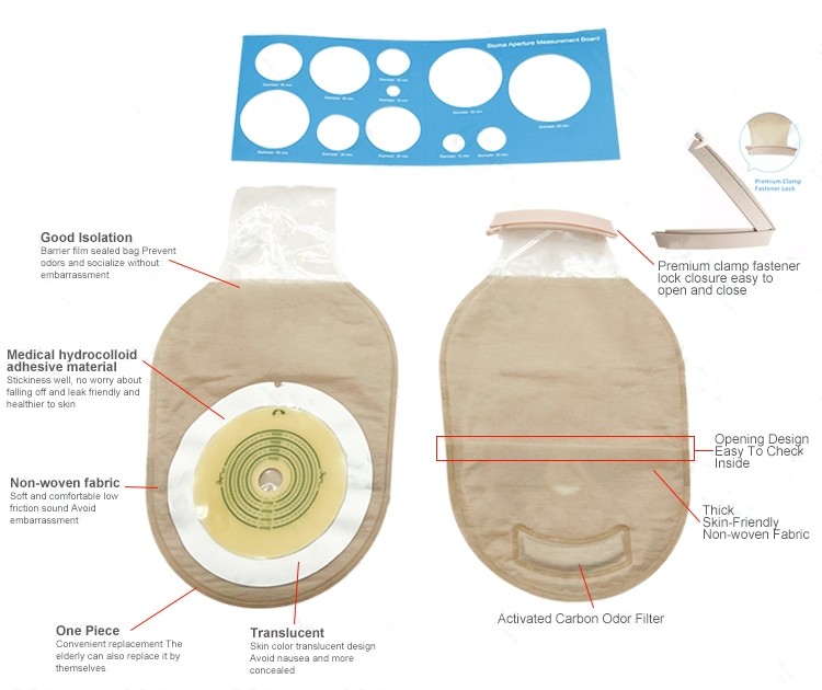 Customizable High Barrier Soft PVDC Ostomy Bag Superior Softness for Maximum Comfort