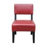 Buy cheap Beech wood red leather/pu upholstery leisure chair/wooden dining chair/desk chair from wholesalers