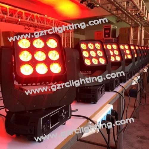 Buy cheap LED 9*10W RGBW 4-in-1 Matrix Moving Head stage light from wholesalers