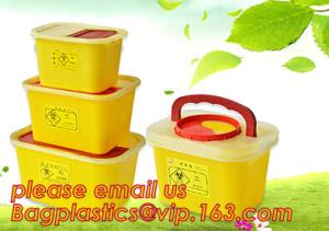 Wholesale Square sharps container, medical disposal bins, needle container, Disposable Hospital Biohazard Sharp Collector Waste Bi from china suppliers