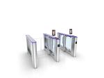 280mm Face Recognition Turnstile Fingerprint Reader 304 Stainless Steel