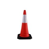 Buy cheap 28 Inch Red Body Black Base PE Traffic Safety Cone product
