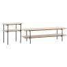 Buy cheap BSCI Industrial MDF Wooden 3 Shelf TV Stand Media Console T Shpe from wholesalers