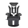Buy cheap Office/Home Gaming Chair with Cup Holder and Footrest in White Racing Style Leather from wholesalers