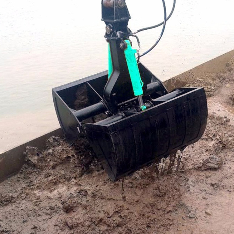 Rotating Excavator Rock Bucket Clamshell Bucket Grab For Pc200 Zx200 Ex210 Pc300