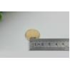 Buy cheap Hanging light gold round shape flat 22 mm width metal logo plate for straps from wholesalers