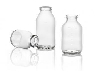 Buy cheap Easy Open End Sealing Type 50ml Clear Infusion Glass Bottle With 32mm Neck from wholesalers