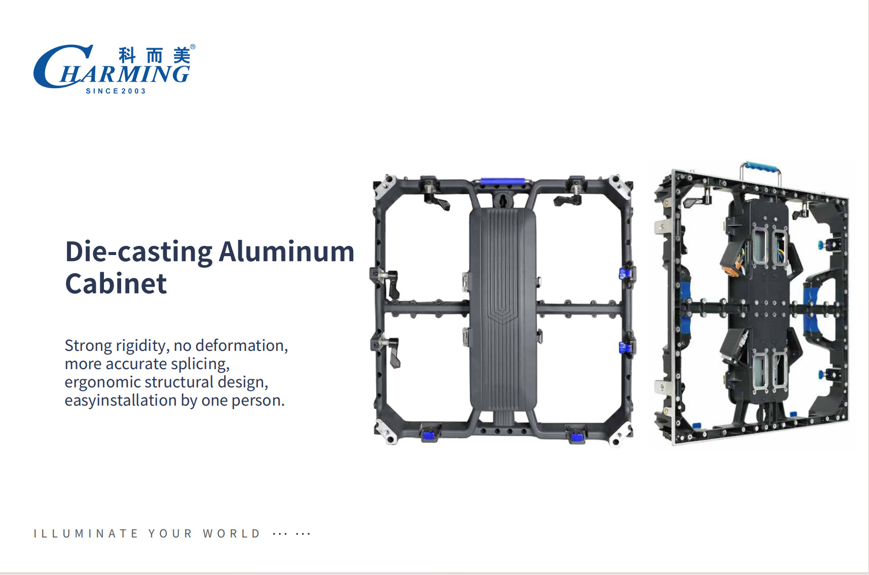 500*500mm Fast Delivery，full-color P2.6 LED Outdoor Screen For Stages Hotels