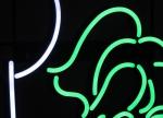 Play Badminton PVC Leon Sign White Green Color