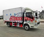 2 - 3 Tons Light Duty Cargo Van Box Truck , 90HP 4x2 Commercial Box Truck