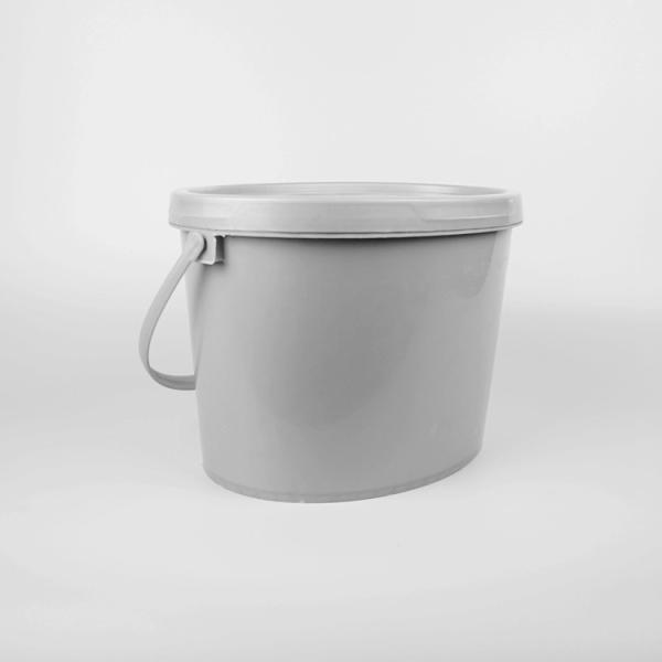 Buy cheap ISO9001 Certified Oval Plastic Bucket 10 Liter Plastic Bucket Gray Color from wholesalers