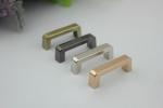 Metal fitting bag hardware 25 mm inner size gunmetal color zinc alloy arch