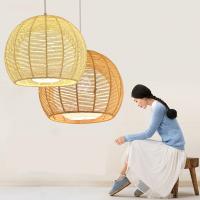 Buy cheap Rattan weaving bamboo Pendant Lamp For Indoor Home Lighting Fixtures (WH-WP-19) product