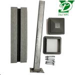 Customizable Garden WPC Fence Wood Plastic For Privacy Erosion Resistant
