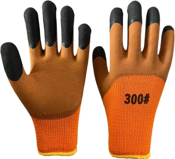 Buy cheap Terry Fleece Winter Work Gloves Palm Coated Insulated Work Gloves from wholesalers
