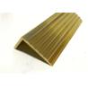 Buy cheap SGS L Shape Non Slip Stair Edging , HPB58-3 Brass Tracks Stair Nosing from wholesalers