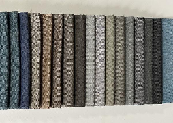 Buy cheap SGS Polyester Linen Upholstery Fabric Home Sewing Woven Knit Fabric from wholesalers