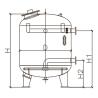 Buy cheap Stainless Steel Backwash Pool Filter , Manhole Vertical Pressure Sand Filter from wholesalers