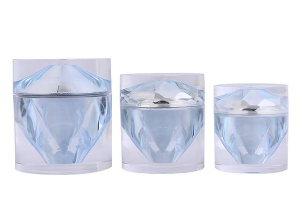Buy cheap Hot Stamping 15g Face Cream Jars Diamond Acrylic Cosmetic Packaging from wholesalers