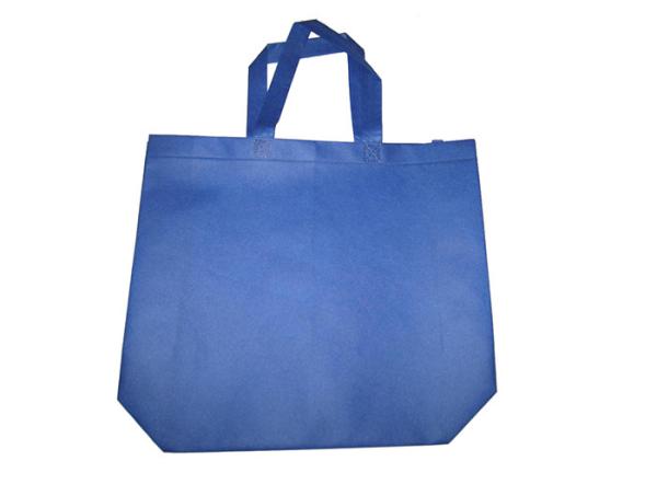 Buy cheap Blue Color Non Woven Shopping Bag Tote Style With Two Handles Heat Sealed from wholesalers