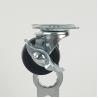 Buy cheap Light Duty 2 Inch Black Rubber Casters Side Brake Soft Swivel Caster Wheel For Hardwood Floor from wholesalers
