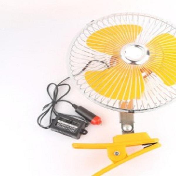 Buy cheap Yellow Electric Cooling Fans For Cars Back Guard With 8 Inch Oscillating from wholesalers