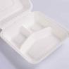 Buy cheap Disposable Bagasse Food Container 9 Inch Burger Box 3 Compartment from wholesalers