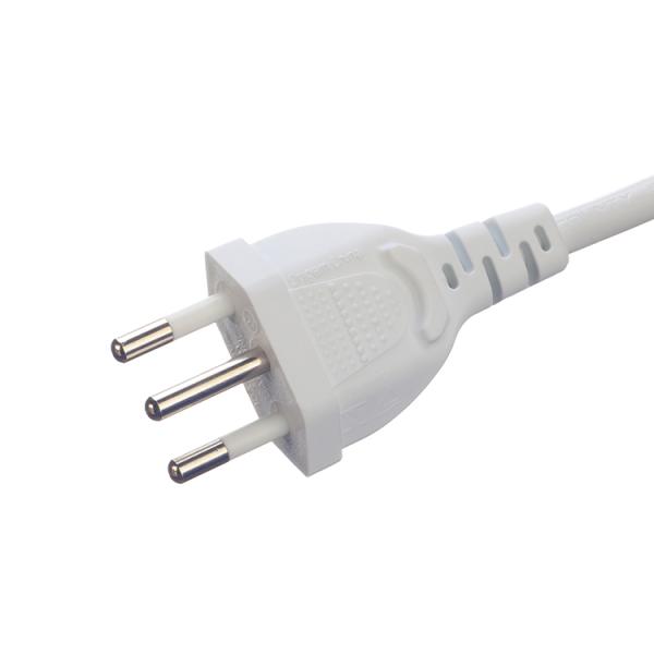 Customization Brazil 10A/250V 3 Pin Plug 3x0.75MM2 PS4 Power Cable for Salt Lamp Certified by DIN VDE 0620/EN 50075 1990