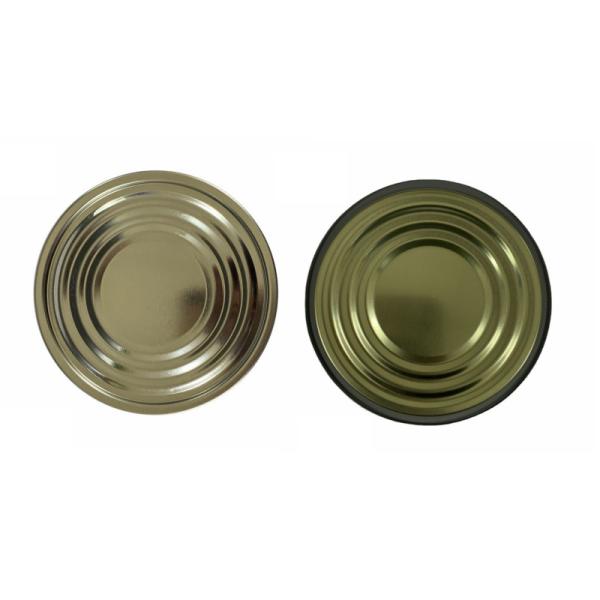 Buy cheap D153mm Food Packaging Tin Can Covers 603 # Tin Can Bottom Custom Logo from wholesalers