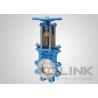 Buy cheap Non-rising Stem Lugged Knife Gate Valve Cast Steel Pillar Yoke Type Wear Resistant from wholesalers