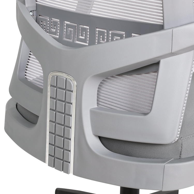 High Back Gray Ergonomic Mesh Executive Chairs with Lumbar Support put for home working