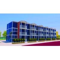 Buy cheap 3 Layers Prefab Commercial Buildings , Flexible Assembly Commercial Steel product