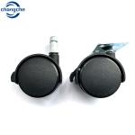 White / Black / Gray Reversible Caster Wheels With M12*25 Stem Diameter