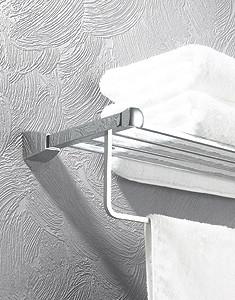 Buy cheap Double towel rack 88111B,brass,chrome for bathroom &kitchen,sanitary from wholesalers